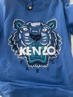 Kenzo Kids Royal Blue Tiger Logo Sweatshirt